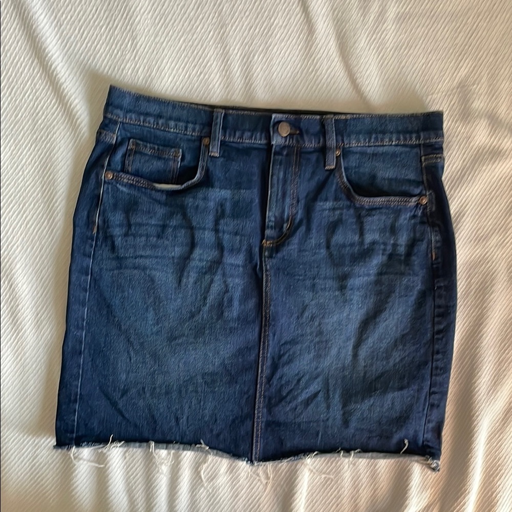 LOFT Outlet Blue Mini Pencil Skirt for Casual Nights Size 10